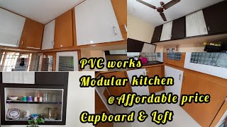 PVC works | PVC cupboard & Loft work | Modular Kitchen | Reasonable price | whole work @ low cost