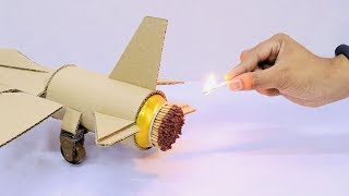 Cool Matches Powered Cardboard Jet