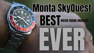 Best Bracelet Ever? Monta Skyquest Review! @montawatches8956 #gmt #gmtwatch