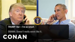 Trump Calls Obama For Valentine’s Day Advice | CONAN on TBS