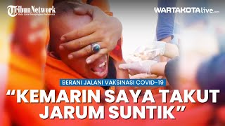 Warga Pasar Rebo Ini Akhirnya Miliki Keberanian Jalani Vaksinasi Covid-19