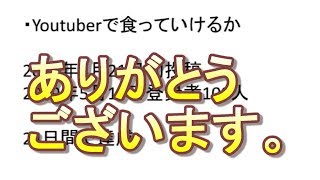 【登録者100人記念】Youtuberで食っていきたい人のために今までのデータを基に検証してみた