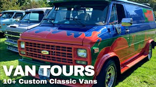 VAN TOUR | 10+ Custom Classic VAN TOURS You Can't Miss! | VAN LIFE