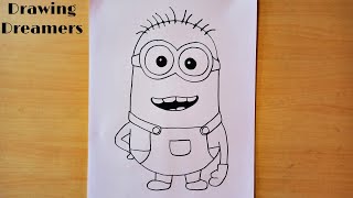 How to Draw Minion Step by Step Easy