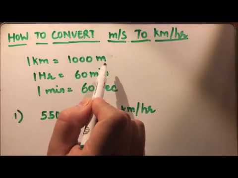 HOW TO CONVERT M/S TO KM/HR (meters per sec to kilometers per hour) HOW TO CONVERT M/S TO KM/HR (meters per sec to kilometers per hour)