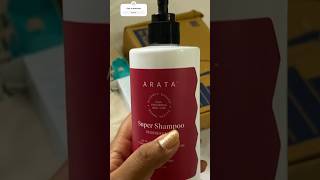 Honest review of ARATA products #unboxing #arata #supershampoo#conditioner #hairgrowthserum