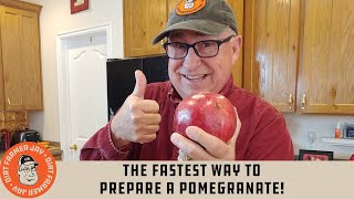 The FASTEST Way to Prepare a Pomegranate!