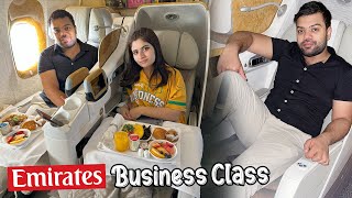 Emirates Business Class Review ❤️ | Our Most Luxurious Flight 😍 | Landed In Bali Indonesia 🇮🇩