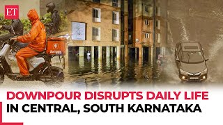 Karnataka floods: Heavy rain triggers waterlogging in parts of Bengaluru; IMD issues orange alert