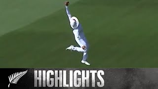 Jadeja's "Unbelievable, Quite Incredible" Catch | HIGHLIGHTS | BLACKCAPS v India | 2nd Test - Day 2