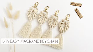 DIY: EASY MACRAME KEYCHAIN TUTORIAL | MACRAME SEASHELL KEYRING | STEP BY STEP