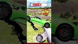 #beamng Porsche Crash Jump Test  #beamngdrive #shorts #short #gaming #gamingvideos #porsche #cars