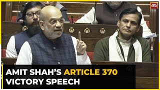Amit Shah Speaks In Rajya Sabha After SC Verdict On Article 370 | Parliament Winter Session 2023