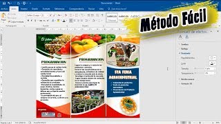 Como Hacer un Triptico, Broshure o Folleto en Word 2013 y 2016 | MÉTODO FACIL |