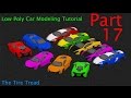 Beginner Blender Low Poly Car Modeling Tutorial -  Part 17 - The Tire Tread