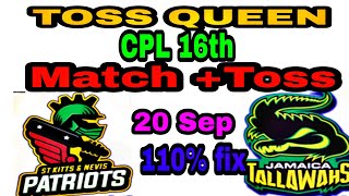 #CPL Match no 16_Jamaica Tallawahs vs St kitts and Nevis Patriots who will win today