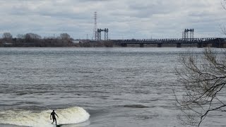 Surf the St Lawrence River in Montreal