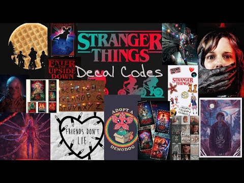 ROBLOX | Decal Codes| Work At A Pizza Place/ Bloxburg| STRANGER THINGS ...