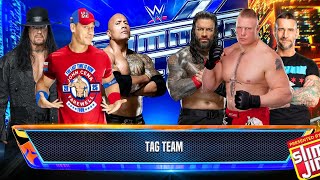 John Cena Undertaker \u0026 The Rock vs. Brock Lesnar Roman Reigns \u0026 CM Punk | Tag Team Match