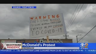 McDonald's Workers Protest After Coworker Tests Positive For Coronavirus