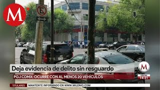 PGJ deja evidencia de delito sin resguardo en CdMx