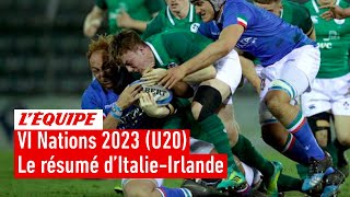 VI Nations 2023 (U20) - Le résumé d'Italie-Irlande