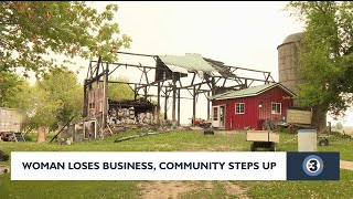 After Beaver Dam woman loses business to fire, Portage community members step in