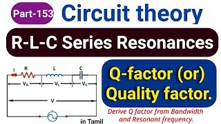 RLC Series Resonance Q Factor in tamil