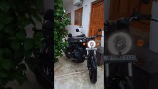 royal enfield meteor 350 fireball custom black 2024 model (cinematic view)