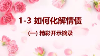 【有声书】《婚姻情感 一》 1 3 如何化解情债 一 精彩开示摘录 卢台长精彩开示