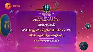 Ground Auditions | Sa Re Ga Ma Pa - The Singing Superstar | Hyderabad | Dec 23rd | Zee Telugu