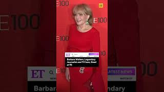 Barbara Walters, Legendary Journalist and TV Icon, Dead at 93 #shorts