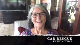 CAR RESCUE BY FLYLADY KAT -  HOW TO DECLUTTER - CLUTTER CHECKS - ROUTINES WITH THE FLYLADY SYSTEM