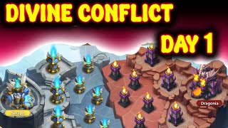 DIVINE CONFLICT | DAY 1 | CASTLE CLASH