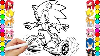 Sonic Team Coloring Pages Sonic The Hedgehog Teils Shadow Amy Rose