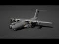 3D Model A400M Atlas Malaysia Landing Animation