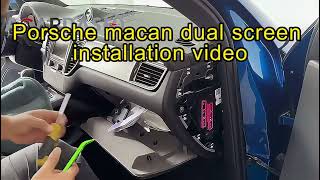 ACARDASH Android Interactive Screen For Macan 2014-2017 PCM3.1 PCM4.0 Upgrade T0 2024 Install Video