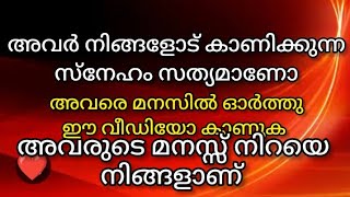 അവർ നിങ്ങളോട് കാണിക്കുന്ന സ്നേഹം സത്യമാണോ ✡️Is the love they show you true❤️