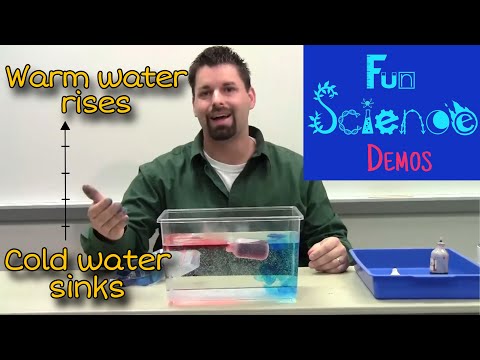 Does hot water tend to rise or sink explain?