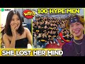 What Happens If You Hire 100 HYPE MEN On OMEGLE? | AZAR | OME TV | She Was Shocked!