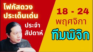 “โฟกัสดวงราศีพิจิก: ประเด็นเด่นประจำสัปดาห์นี้” 18 - 24 พฤศจิกา by ณัฐ นรรัตน์