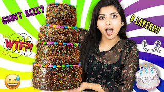 Making GIANT CAKE at Home!! | DIY Chocolate Cake | Ramya Vasudev