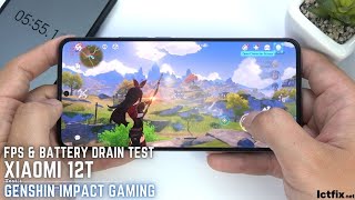 Xiaomi 12T Genshin Impact Gaming test | Dimensity 8100 Ultra, 120Hz Display