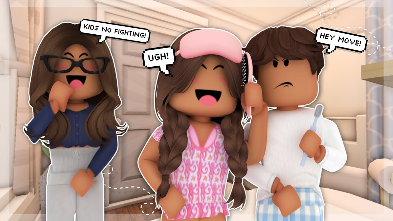 Our Family Night Routine! *BUSY* | Roblox Bloxburg Roleplay - YouTube