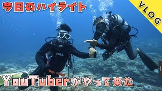 【石垣島ダイビングVlog】竹富島からYouTuberさん現る！！！