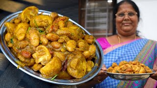 கறி குழம்பே தள்ளி நிக்கணும் காளான் பட்டர் பீன்ஸ் கிரேவி 👌💕Butter beans gravy 👍 Mushroom gravy