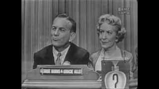 What's My Line? - George Burns & Gracie Allen; Margaret Truman [panel] (Jun 6, 1954)