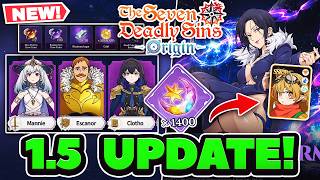 TONS OF FREE REWARDS! 1.5 FULL DETAILS! MERLIN, RELEASE DATE, RAIDS! | 7DS: Origin