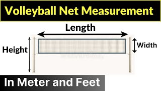 Volleyball Net Measurement | volleyball net height | volleyball net size | volleyball net making