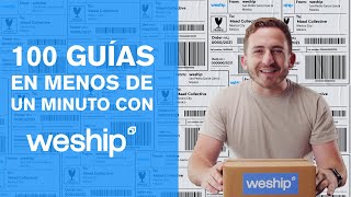 Generate your first shipping label with WeShip.com